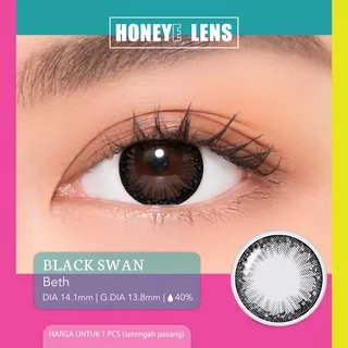 Honeyelens Black Swan Beth ( 1 PCS / SETENGAH PASANG )