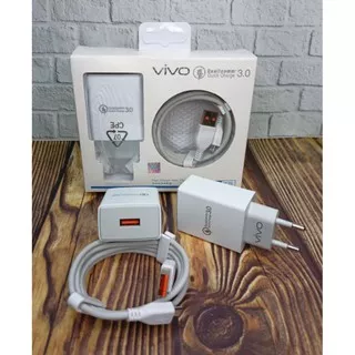 Charger Original Vivo Fast Charging Casan Vivo Quallcomm Quick Charger 3.0 Kabel Usb Micro - Tipe C