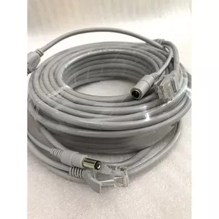 Kabel kamera cctv jadi 10m lan & dc kualitas premium