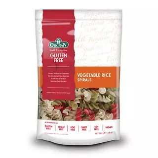 Orgran Vegetable Rice Spiral Pasta 250Gr Pak