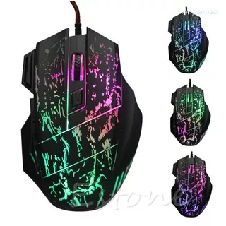 xinp  5500 DPI 7 Buttons LED Optical USB Wired Gaming Mouse Mice For Pro Gamer New