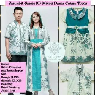 Sarimbit batik KD Melati couple batik family gamis batik modern seragam batik keluarga batik anak