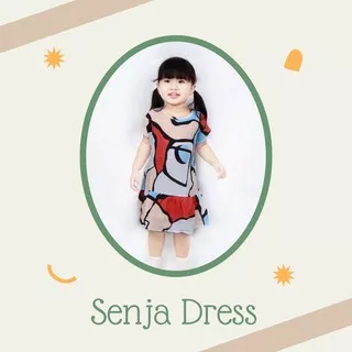 Senja Dress (Dress anak daily rok anak perempuan katun rayon adem)