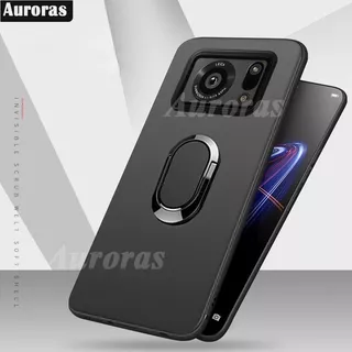 Auroras Casing Soft Case Sharp Aquos R6 Full Cover Shockproof + Ring Holder Magnetik 360 ° Hp Aquos R6