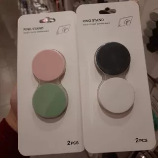 MINISO phone ring bracket / pop socket miniso  termurah . 1set 2pcs. miniso murah. ready surabaya