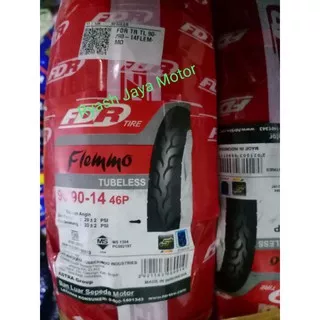 Ban tubeless belakang FDR flemmo ukuran 90/90-14 untuk beat/Vario/Mio/Scoopy/Xeon/M3/soul GT/soul