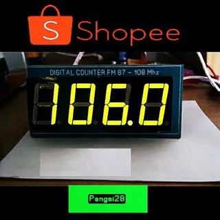 Counter FM Display / Digital Counter FM - 4 digit KUNING