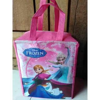 TAS RESLETING ULTAH FROZEN PINK ELSA ANNA