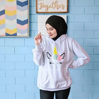 Sweater Hoodie Unicorn Rainbow/TERBARU!!!