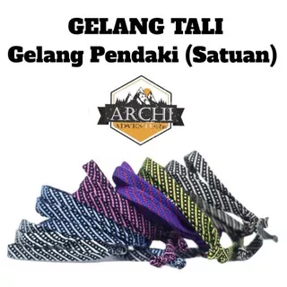 Gelang Tali 3 LILIT // Gelang Prusik // Gelang Tenun untuk pendaki dan cassual