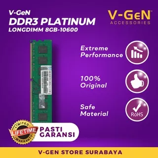 RAM DDR3 V-GeN 8GB PC10600/1333Mhz Long Dimm (Memory PC VGEN)