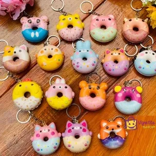 Squishy Mini Donat Donut Gantungan Kunci