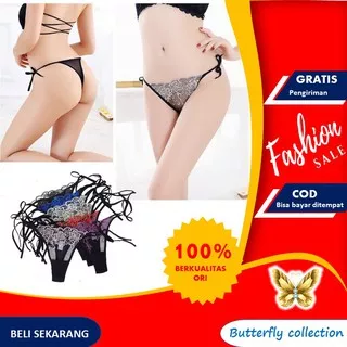 G-string wanita sutra celana dalam wanita sexy Gstring  seamless lace thong panties lingerie BF 58