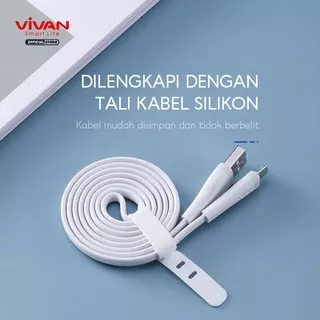 Kabel Data USB Micro SM (100CM) VIVAN Fast Charging 2A Flat Design Android