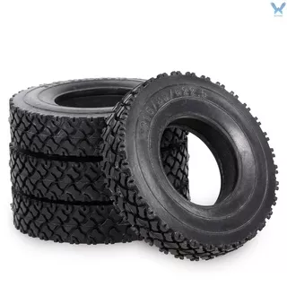 Rs 4Pcs 85mm Rubber Tyres Wheel Tires 20mm Width with Sponge Compatible for 1:14 Tamiya Tractor Trucks RC Car