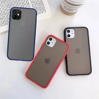Casing Untuk iPhone 13 12 10 11 Pro X Xr Xs Max 6 6s 7 8 Plus 6s+ 7+ SE 2020 Fashion Frosted PC+TPU Matte Case Full Cover