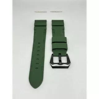 STRAP PANERAI / TALI JAM PANERAI 22mm 24mm STRAP UNIVERSAL Silicone Rubber LUMINOR PANERAI Color silikon karet Strap kulit silikon premium Amazfit samsung Xiaomi band