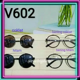 Kacamata Bulat V602