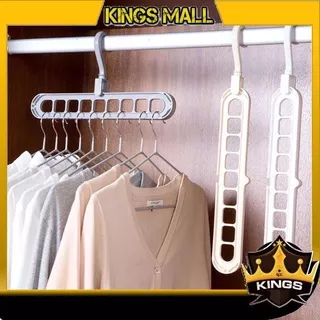 KINGS - Gantungan Baju Multifungsi Ajaib 9 in 1 Magic Wonder Hanger Foldable Hanger H826
