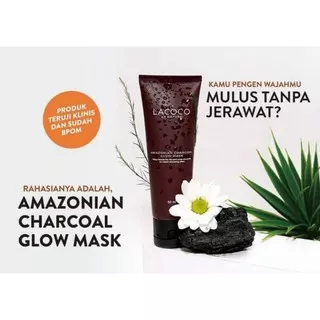 Charcoal Mask Lacoco/Masker Arang Lacoco/CMASK Lacoco/masker kulit jerawat/berminyak/masker nasa