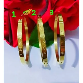 Fourfashion Gelang Bangle Cartier & CHNL Polos Kekinian YT160