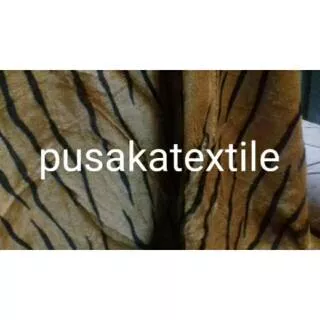 Kain bulu korea motif macan / loreng ukuran 100x150cm