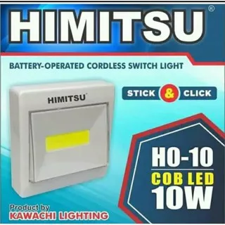 Lampu Emergency Stick & Click 10 Watt COB LED Putih HIMITSU HO-10 Cool Daylight By KAWACHI Lighting