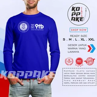 Kaos Kampus ITB Institut Teknologi Bandung Logo Lengan Panjang Baju Distro