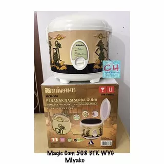 Magic Com Miyako 508 Batik Wayang Rice Cooker Penanak Nasi Perangkat Dapur Murah