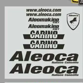Sticker printing tranparan ALEOCA CARINO HITAM