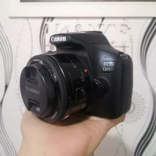 CANON 1300D Lensa Fix 50mm F1.8 Yongnuo Kamera DSLR