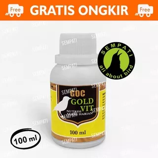 GOLD VIT GOC VITAMIN BURUNG MENINGKATKAN STAMINA NAFSU MAKAN METABOLISME 100 ML