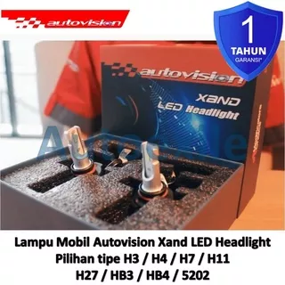 Autovision XAND LED H3 H4 H7 H8 H9 H11 H16 H27 HB3 HB4 H16EU 5202 PS24W Putih Kuning Lampu Mobil