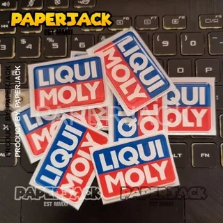 STIKER MOTOR LOGO LIQUI MOLY STIKER TIMBUL 3D LENTUR STIKER RESIN STIKER OUTDOOR STIKER AKSESORIS SEPEDA MOTOR STIKER DEKORASI MOTOR PROMO