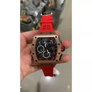 Jam Tangan Import RM MC laren Red Edition Branded Watch Best Edition