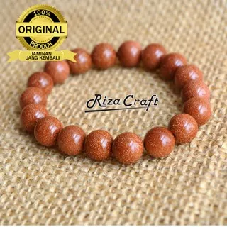 Gelang Batu Akik Natural Pasir Emas Alam Asli Kalimantan