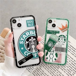 Case for IPhone 13 12 11 Pro Max X Xs Max Xr 7 8 Plus Casing Tide Brand Coffee Phone Case Silicon Clear Protective Cover