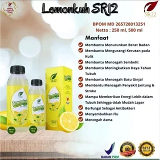 SARI BUAH LEMON ASLI LEMONKUH SR12 /VIT C TINGGI/MINUMAN ANTIOKSIDAN ALAMI