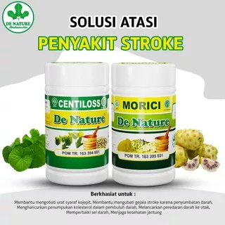 Morici Centiloss De Nature - Obat Stroke Herbal Strok/Struk Ringan atau Berat | Lumpuh Sebelah Menahun | Darah Tinggi/Hipertensi Obat Original Stroke Iskemik Herbal Denature