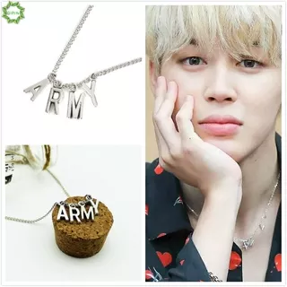 Liontin ARMY Desain KPOP BTS Jimin Bangtan Boys KOOK JIMIN V SUGA untuk Pria Baru