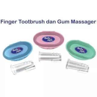 BABYSAFE Finger Toothbrush Gum Massager  Sikat Gigi Jari Bayi Babysafe