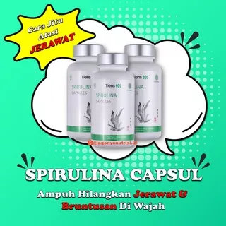 Masker Wajah Spirulina TIENS Masker Jerawat Masker Organik ISI 100 Kapsul Penghilang Jerawat Flek Hitam Bruntusan Kulit Kusam Bopeng Spirulina Original Masker Spirulina Jerawat Masker Spirulina Tiens Masker Wajah Pemutih Masker Hijau Lumpur Ori 100% Alami