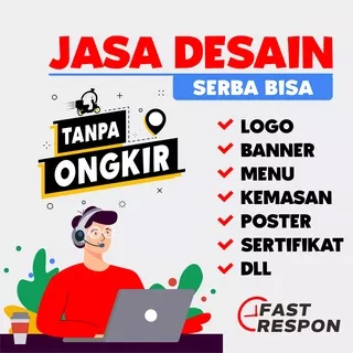 Jasa Desain Serba Bisa, Logo, Banner, Poster, Menu, Sertifikat, Tanpa Ongkir
