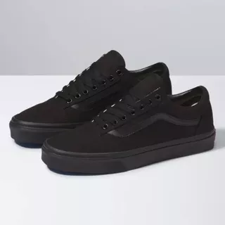 SEPATU VANS OLDSKOOL FULL BLACK PREMIUM SNEAKERS OLDSCHOOL KASUAL SEPATU PRIA HITAM POLOS SEPATU WANITA GRADE ORI SEPATU SEKOLAH MURAH SEPATU COPLE BLACK WHITE