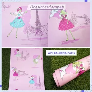 Wallpaper Dinding Kamar Anak Princess Balerina Paris Pink Walpaper Stiker Dekorasi Rumah Ruang Tamu