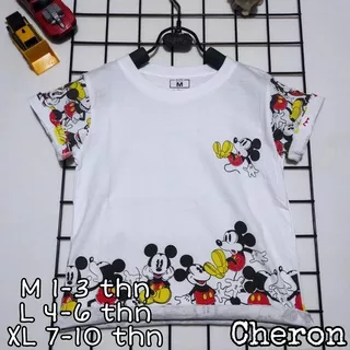 CHERON 21586 - Kaos Oblong ANAK Laki-Laki Tshirt Baju Atasan Distro Ala Korea Kids Cowok  Lengan Pendek Bisa untuk Anak Cewe Jalan-jalan Santai Model Terbaru Bahan Katun import bju ank Lucu Murah Umur 1 2 3 4 5 6 7 8 9 10 Tahun