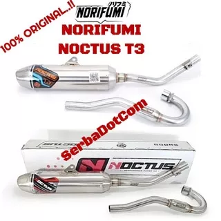 KNALPOT NORIFUMI NOCTUS T3 KLX 150 CRF 150 WR 155 KLX150 CRF150 WR155 STAINLESS ORIGINAL                           not rv1 n4 shorty nf evo t1 t5 xr1 xr 1 rocket4 rocket 4 torc toch tog toug jump