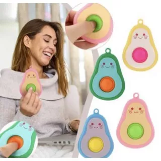 Simple Dimple Dimpel Karakter Avocado Alpukat Cone Lollipop Mainan Anak Fidget Toys Pop It Tiktok Squishy Sensory Viral