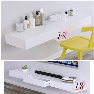 Rak Meja Dinding 60CM   / Ambalan Kayu Rak Dinding Kayu Gantung Table Shelf Floating Shelf Table