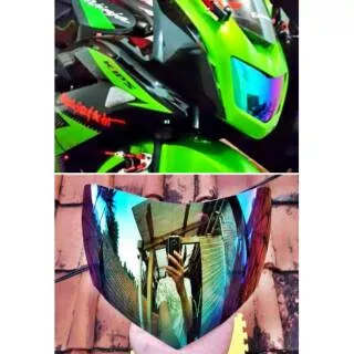 Kaca / Mika Pelangi Lampu Ninja RR New